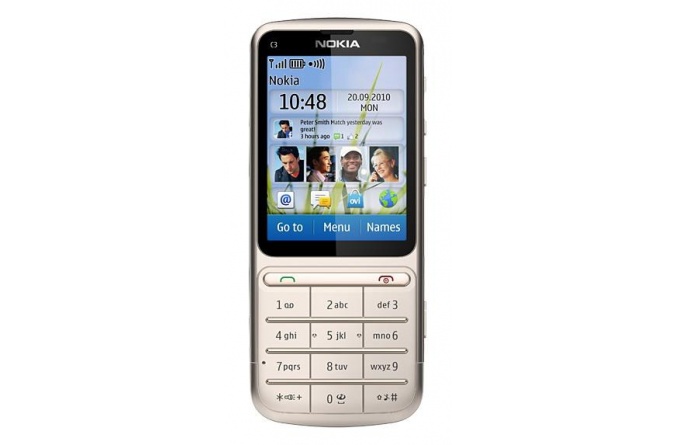 Nokia C3-01 Touch and Type Khaki Gold фото 1
